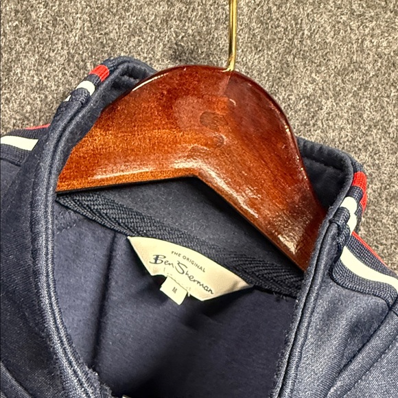 Ben Sherman Navy Jacket with Red and White Accents - Picture 2 of 4